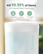 Baby Bottle Sterilizer | Esterilizador de Biberones, 6-in-1 HAUTURE Bottle Sterilizer and Dryer, Electric Steam Bottle Sanitizer for Baby Stuffs, Baby Bottles & Breast Pump Accessories