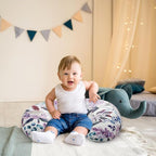 Purple Floral Wisteria Nursing Pillow Cover, Nursing Pillowcase Set for Baby boy or Baby Girl, Nursing Pillow slipcover Cushion Cover, Soft Fabric for snuggling Baby, Suitable for Nursing Pillows