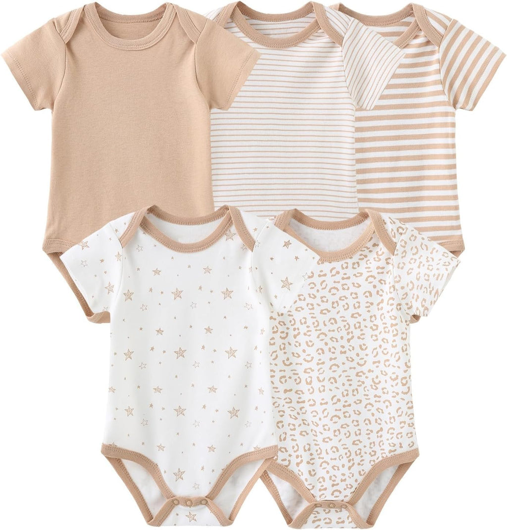 Unisex Baby Boy Girl Bodysuits Sets 20 Pack Cotton Casual New Born Clothes Comfort Infant Outfit Essentials