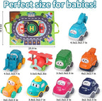 ALASOU 9 PCS Baby Cranes Car Toys with Playmat/Storage Bag|1st Birthday Gifts for Toddler Toys Age 1-2|Baby Toy for 1 2 Year Old Boy|1 2 Year Old Boy Birthday Gift for Infant 12 18 Months