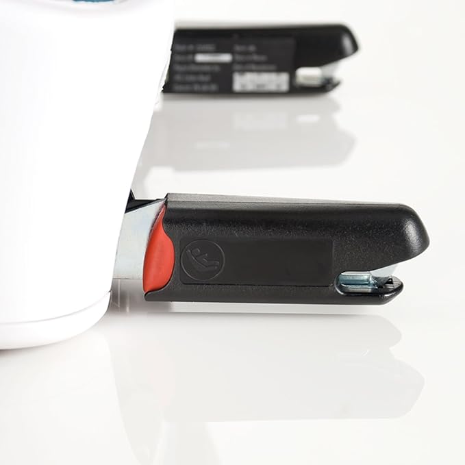 Clek Oobr High Back Booster Car Seat with Rigid Latch, Cloud & Foonf/Fllo Drink Thingy Cup Holder, White