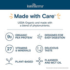 KATE FARMS Organic Pediatric Peptide 1.0 Formula, Strawberry, Sole-Source Hydrolyzed Plant-Based Nutrition for Oral or Tube Feeding, 8.45 oz (12 pack)