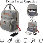 Baby Diaper Bag Backpack, Large Baby Diaper Bags for Boys Girls, Baby Bag with USB Charging Port, Multifunction Waterproof Travel Bag for Moms Dads