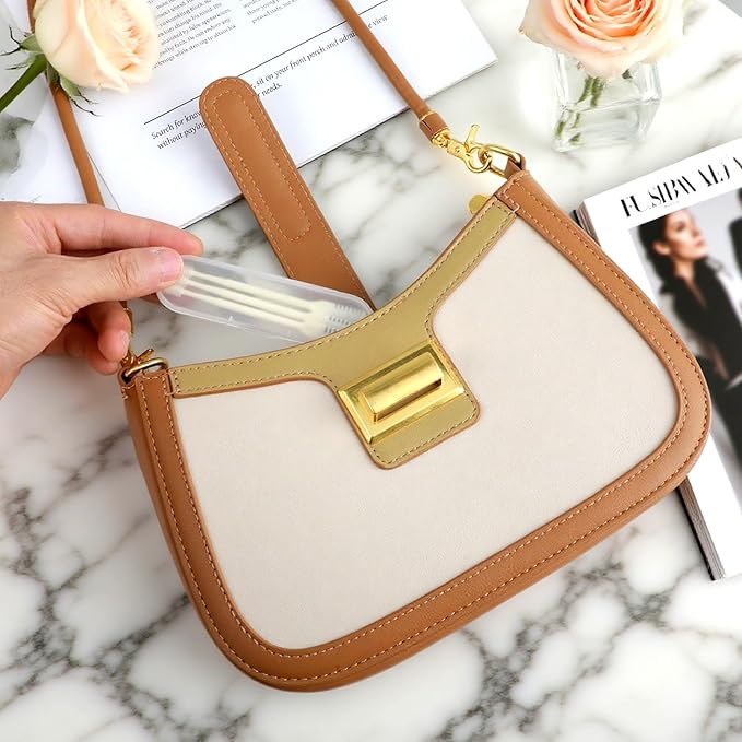 3Pcs 2-in-1 Nasal Hair Cutter Nostril Hair Remover Tool Portable Manual Mens Nose Hairs Trimmer Suitable for Men and Women with Soft Cleaning Brush (Cream)