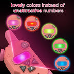 Walkie Talkies for Kids,5 Colourful Channels 2 Way Radio,Compass Flashlight and Magnifying Glass,3 Miles Long Range for Adventure Game,Outside, Camping, Hiking,Toys for 3-12 Year Old Boys Girls