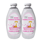 Dead Sea Collection Bubble Bath Kids with Bubble Gum Scent - Cleansing and Moisturizing Liquid Bath Pure Dead Sea Minerals - Pack of 2 Large Bottles (67.6 fl.oz)
