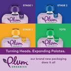 Plum Organics Just Prunes, 4+ Months - Organic Baby Food Pouches, 3.5 oz Pouch (Pack of 6)