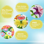 BIRANCO. Flower Garden Building Set - Grow up! Fun Stacking Toys for Toddlers and Kids Age 3-6 Year Olds, Educational Activity for Preschool, Cool STEM Gardening Gifts for Girls (138 PCS)