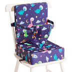 Toddler Booster Seat for Dining Table, Dinosaur Booster Seat for Table with Backrest and Adjustable Seat Belts Non-Slip Bottom Portable Booster Seat Increasing Cushion for Kid Baby Eating Travel Home