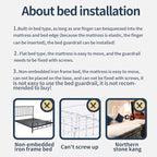 3-Piece U Type Toddler Bed Rails, Folding Baby Bed Guard for Kids, Adjustable, Safety, Convenient Bed Rails, Guard Rail for Twin, Full, Queen& King Size (Pink Cartoon, 59x78.7x78.7 Inch)