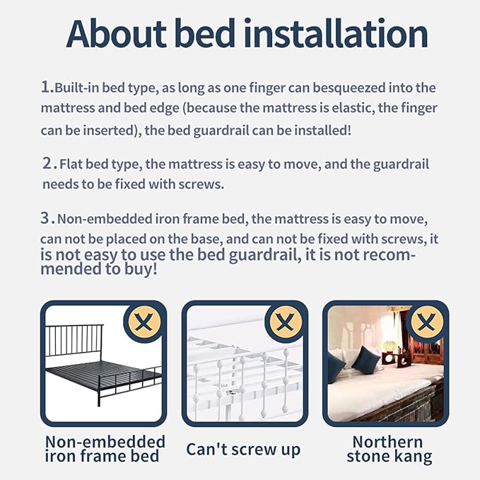 3-Piece U Type Toddler Bed Rails, Folding Baby Bed Guard for Kids, Adjustable, Safety, Convenient Bed Rails, Guard Rail for Twin, Full, Queen& King Size (Grey Cartoon, 59x78.7x78.7 Inch)