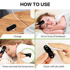 Rechargeable Infrared Forehead Thermometer for Kids - Baby Thermometer for Infants - Digital Thermometer for Adults and Kids - Baby Essentials Must Haves by HARIKA LIFE