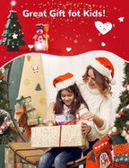 Amazmic Kids Karaoke Microphone Machine Toy Bluetooth Microphone Portable Wireless Karaoke Machine Handheld with LED Lights, Gift for Children Adults Birthday Party, Home KTV(Silver)