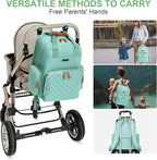 Diaper Bag Backpack with Changing Station, Baby Diaper Bag Organizer for Moms Dads Large Baby Changing Bags