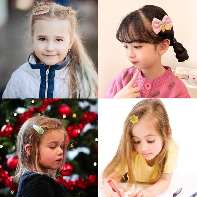 Hair Clips for Girls 68 Pcs Bundle No Slip Assorted Barrettes for Kids Bows Cute Hair Accessories for Little Girls Teens Toddlers Child Kids Gifts