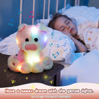 Glow Guards 12''Musical Light up Rainbow Pig Stuffed Animal,LED Singing Soft Piggy Farm Animal Plush Toy with Night Light&Lullaby,Ideal Gifts Birthday Children's Day Hoilday for Toddler Kids