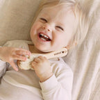 haakaa Baby Hair Brush and Comb Set for Newborns & Toddlers - Natural Soft Wool Bristles and Wooden Handle, Gently Grooms Baby's Hair, Ideal for Cradle Cap, Perfect Baby Gift, 2pk