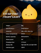 Torch Night Light with Sound Machine for Baby, 2 Modes Candlelight & Night Lamp, Sleep Aid White Noise Soother, Dimmable Warm Night Light for Baby Nursery, Toddler Kids Bedroom