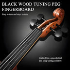 1/4 Violin Kit, Beginner Violin for Kids, Students, Complete Kids Violin Set with Case, Bow, Rosin, Ideal for Kids Violin Beginner Ages 5-7, Natural Finish