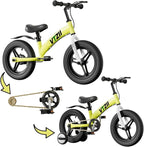Balance Bike 2 in 1 with Pedals Brake Training Wheels Kickstand Pneumatic tyre,for Kids 2-7 Years Old,Kids Bike 12 14 16 inch