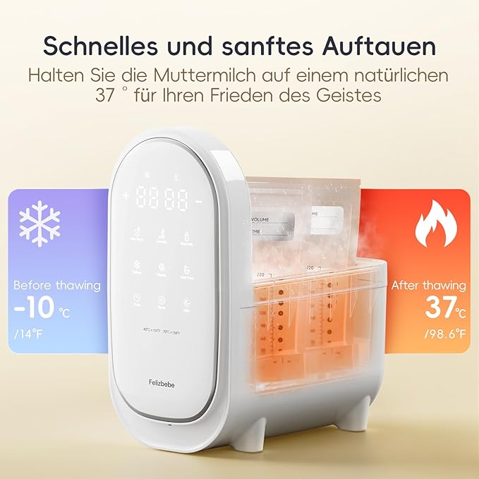 Bottle Warmer for Breastmilk, 11-in-1 Double Bottle Warmer Large Touchscreen with Night Light, Detachable for Easy Cleaning & Accurate Temperature Control, Timer, Milk Warmer for Baby