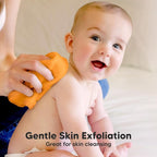 6-Pack Baby Washcloths - Soft Absorbent Viscose from Bamboo Wash Cloths for Babies, Kids, Toddlers, Infant, Newborn Bath Towels, Gentle on Sensitive Skin, 10x10 Reusable Face Towels (Carrot)