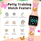 Potty Training Watch for Toddlers & Kids with Countdown, Flashing Lights, Fun Music or Vibration Alerts - Waterproof Interactive Toilet Training Reminder for Boys & Girls Ages 2-9