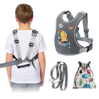 2025 New Safety Harness for Autism and Special Needs Child (3-6 yrs), Anti-Elopement Vest Harness with Light Reflector and Grab Handle for Active, Autistic ADHD Kids,Adjustable Tether Leash with Pouch