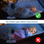 TakTark Baby Monitors with Camera and Audio, 4.3 inches, No Wi-Fi, 2 Way Audio, Night Vision, Digital Zoom, VOX Power Saving, Room Temperature, Ideal for New Parents