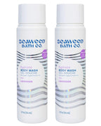 Seaweed Bath Co. Hydrate Body Wash - Lavender | Hydrating Foaming Cleanser with Soothing Natural Ingredients | Vegan, Paraben and Sulfate Free Shower Gel for Men and Women | 12 oz (Pack of 2)