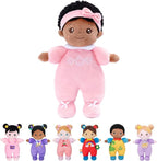 OUOZZZ Black Baby Doll for 1 Year Old Girl Gifts - First African American Baby Dolls Toys for Girl Birthday Christmas Plush Gift for Toddler 10"