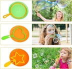 Roberly 25 PCS Big Bubble Wands Set with Tray Solution, Giant Bubbles Wands Toys for Kids Adults Summer Outdoor Activities Birthday Gifts Party Favors