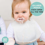 Loulou Lollipop Soft, Waterproof Silicone Feeding Bib