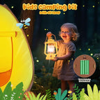 STEM Outdoor Exploration Kit for Kids Ages 3-12, 21PCS Bug Catcher Set with Pop-Up Tent Binoculars Magnifying Glass Camping Adventure Educational Toys Gift for Boys Girls Bug Catcher Kit for Toddlers