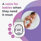 Snuza Hero Baby Monitor: Alerts When No Movement Detected, Gentle Vibration Pre-Alerts, Attaches to Diaper, No WiFi/Bluetooth, Medical Grade Material. Safer Sleep for Babies, Better Sleep for Parents.