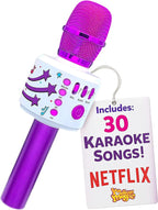 Move2Play, Kids Karaoke Microphone | Includes Bluetooth & Pre-Loaded Songs | Birthday Girls Present for All Ages, 2, 3, 4, 5+ Year Old Girls, Boys & Toddlers (Purple)