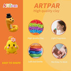 Air Dry Clay Kits for Kids-Modeling Magic Clay,12 Animals DIY Molding Clay Art Crafts Set,Ultra Light & Soft, Safe & Non-Toxic with Sculpting Tools & Tutorials, Unique Gifts for Boys & Girls