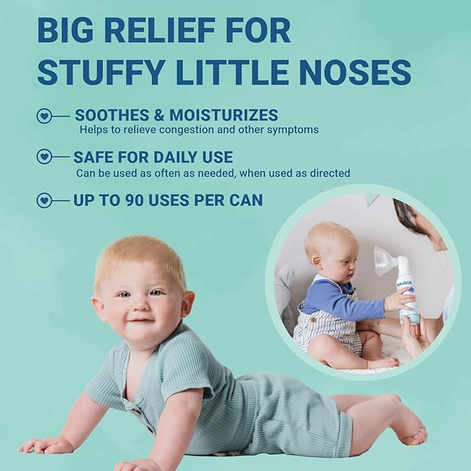 Naväge Baby Bundle: Baby Nasal Aspirator + Micro-Mist Inhaler - Gentle, Pediatrician Endorsed for Baby Congestion & Stuffy Noses
