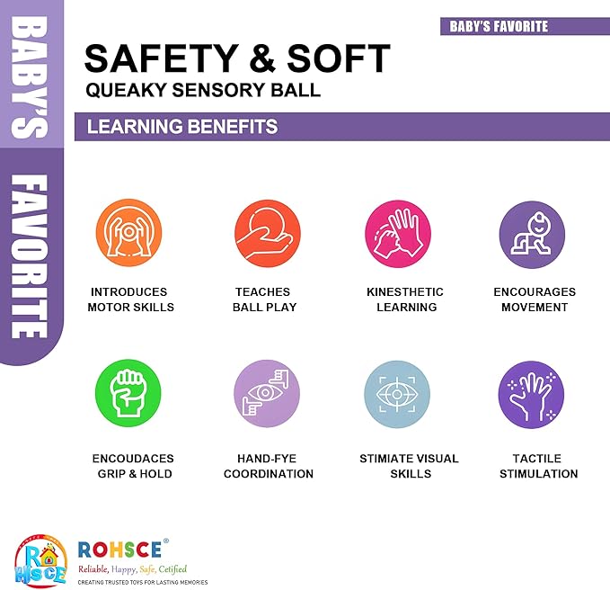 Soft Spiky Sensory Balls - No Hole Wheat Straw Soft Toys for Toddlers 1-3 Multicolor Bath Gifts Montessori Toys Baby Balls 6 to 12 Months, Swimming Pool Beach Shower Baby Toy