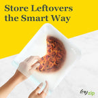 (re) zip Gallon Reusable Bags | BPA-Free, Food Grade, Leakproof, Freezer and Dishwasher Safe | Holds 16 Cups / 128 Fl Oz | 8-Pack (Clear)