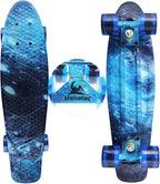 Skateboards Complete 22 Inch Mini Cruiser Retro Skateboard for Kids Boys Youths Beginners