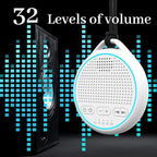 White Noise Sound Machine with 25 Soothing Natural Sounds Rechargeable Battery Portable for Travel 32 Volume Levels 5 Timers Compact Size for Baby Kids Adults Sleeping (White-Upgrade)