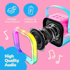 Move2Play, Karaoke Machine for Kids | Includes 20+ Kid Songs | 2 Microphones | Connect with Bluetooth | 3, 4, 5, 6, 7+ Year Old Gift | Toy for Girls, Boys, & Toddler | Birthday Present