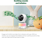 LeapFrog LF915-2HD Baby Monitor, 2 Cameras, 5” 720p Screen, 360° Pan-Tilt-Zoom, Color Night Vision, Night Light, Two-Way Intercom, Secured Transmission No WiFi