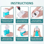 Nasal Irrigation System with 30 Saline Packets, Sinus Rinse Machine, Nose Sinus Cleaner Machine with Water Tank & Waste Collection Tank - Violet