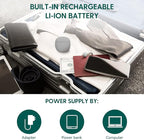 Babelio White Noise Sound Machine for Adults Kids Baby, Mini, 15 Non-looping Sounds, Timer, Memory Function, Easy to Pocket and Travel Gray