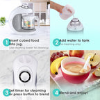Lil’ Jumbl - Baby Food Maker Steamer and Blender - Puree Blender with Timer, One-Press Processor & Auto Shutoff, Cook & Steam Fruits, Veggies & Other Healthy Homemade Infant & Toddler Meals in Minutes