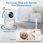 VTech 2-Cameras Advanced HD Video Baby Monitor with Camera & Audio, 5.5" High-Definition IPS Screen, Pan-Tilt-Zoom, Night Light, 2-Way Talk, Lullabies, Soothing Sounds, No WiFi: Advanced HD Plus Twin