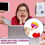 Valentine's Day Gifts for Kids Heart Mini Pop Push it Fidget Toy Keychain for Kids Adults, Party Favors Mini Pop Push it Bubble Fidget Sensory Toys Office Desk Toy（60pcs