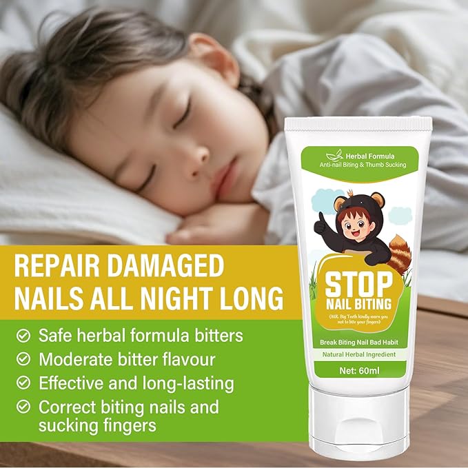 Nail Biting Treatment for Kids, Nail Biting Prevention for Kids & Adults, 100% Natural Plants, Bitter Taste Thumb Sucking Deterrent